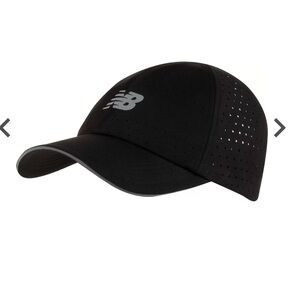 New Balance Black Pro Run Hat OS Size 50 UPF Moisture-Wicking